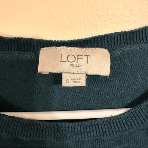 Loft Small Green / Blue Sweater - Picture 3 of 3